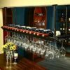 KEppd Wine Rack Hanging Shelves Height Adjustable Bottle Rack Floating Shelves Ceiling Wine Rack Wine Rack Wall Mounted Easy To Install Wine Glas