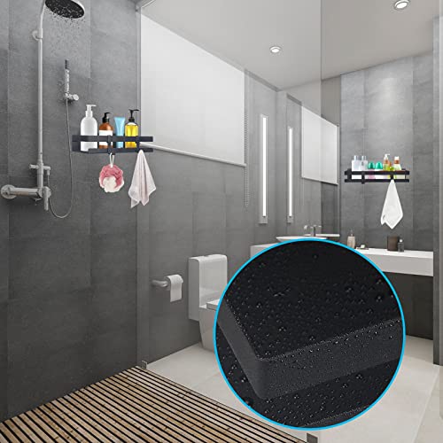 Shower Shelf No Drilling,Self Adhesive Bathroom Shelf,Wall Mounted Bathroom Shelves Stainless Steel,Stick on Wall Shower Caddy Adhesive Shower Ba