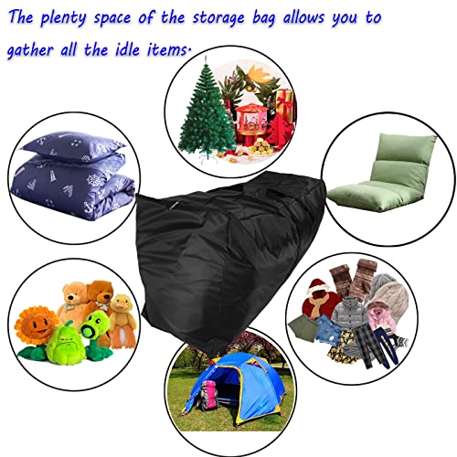OUTLS Garden Furniture Cushions Storage Bag 173cm, Rip Proof, Anti-UV, 420D Oxford Fabric Christmas Tree Storage Bag with Sturdy Zipper and Handl