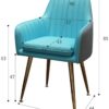 dining chair Kitchen Dining Chairs Set Office Business Chairs, Kitchen Side Modern Leather Dining Chair Armchair Anti-Slip Foot Pad Adjustable De