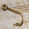 HIGOH Towel Racks, Bathroom Towel Rack Wall Mounted Towel Holder,Antique Bath Towel Rack,Copper Towel Holder,European Retro Toilet Rack,Bathroom