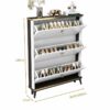 TJLSS Household Furniture Shoe Cabinet Dormitory Hallway Entrance Shoe Rack Apartment Hotel Storage Rack Shoe Rack (Color : D, Size : 100 * 17 *