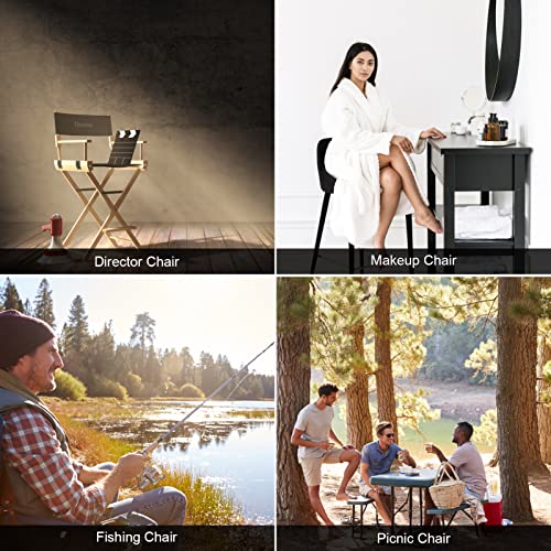 Director Chair Cover, 1 set Portable Folding Chairs Cover Kit, Director Chair Canvas Replacement Seat Cloth,Home Supplies Furniture Accessories f