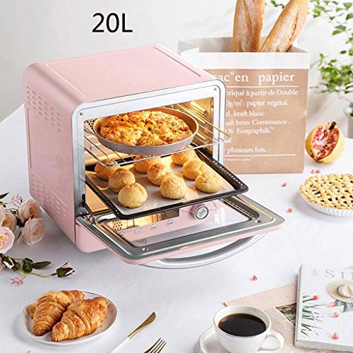 KKYKP 20L Toaster Oven, Multi-function Stainless Steel Finish with Timer - Toast - Bake - Broil Settings, Natural Convection - 1300 Watts of Powe