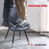 dining chair Kitchen Dining Room Furniture Chairs Dining Chairs PU Leather Chairs With Black Metal Legs Seat And Backrests Kitchen Living Room Lo