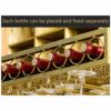 Stylish Simplicity Industrial Vintage Stylish Simplicity Wine Glass Holder Metal Iron Wine Bottle Holder Glass Wine Glass Goblet Stand Floating W