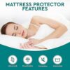 FAFsify Waterproof Mattress Protector (Single) with Cotton Terry Top Extra Deep fitted Mattress Protector, Ultra-Soft, Breathable, Noiseless & Ea