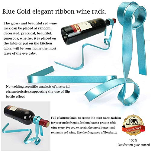 ALREMO HUANGXING - Creative Rope Wine Racks, Magic Shining Rope Wine Bottle Holder, Floating Illusion Stand for Home Kitchen Bar Accessories Deco