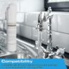 Excel Home - 3 in 1 Boiling Water Tap Replacement Carbon Filter, Reduces Metals and contaminants in Water. for Instant 3-in-1 Comes with Replacem