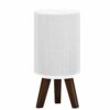 Wood Desktop Speaker Stand for Sonos Era 100 Stand Holder with Speaker Sticker, Wooden Tripod Speaker Stand Desk for Better Sound Compatible with
