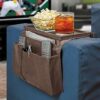 JIAHG Sofa Armrest Organizer Hanging Storage Pockets Couch Armchair Caddy Storage Bag Chair Cabinet Organizer Tidy Table Space Saver TV Remote Co