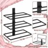 B4Life Wine Rack Wall Mounted, 18 Bottle Wall Wine Rack Metal Wall Wine Racks for Wine Bottles, Wine Holder Wall Mounted, Hanging Wine Rack