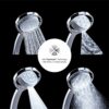 Mira Showers 360 Shower Head Handheld Shower Head 4 Spray Shower Head White/Chrome 2.1688.001