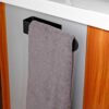BangShou Towel Rail Holder, Bathroom Hand Towel Rack Self-Adhesive for Tea/Bath Towel, Small Stainless Steel Towel Hanger for Kitchen& Over door