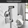 YOHOM Shower Head Holder Suction Handheld Shower Head Bracket Stainless Steel 4 Angles Adjustable Vacuum Shower Head Holder No Drilling Shower Ha
