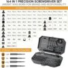 Adjustable Precision Screwdriver Set, Laptop Scredriver, JAKEMY 164 in 1 Professional Computer Screwdriver Repair Tool Kit with T5 T6 Torx Screwd
