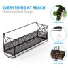 Wall Mounted Wine Rack with Glass Holder Metal Wine Shelf Champagne Bottle Holder Hanging Rustic Wine Holder Floating Wine Shelf for Kitchen, bro