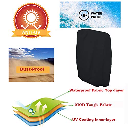 Reclining Sun Lounger Cover - Outdoor Folding Chair Cover Zero Gravity Sun Lounger Cover with Durable 210D Material, Waterproof Folding Recliner