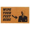 THEODORE MAGNUS Natural Coir Doormat with Non-Slip Backing - 17 x 30 - Outdoor / Indoor - Natural - Live Laugh Leave - COIR-1730-15-405