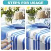 24Pcs Table Cloth Holder Clips, Plastic Picnic Table Clips for Tablecloth, 2Size Tablecloth Clips for Outdoor Picnic Tables, Table Skirt Clip Tab