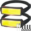 DBSOOSC LED Headlamp Head Light, Head Lamps USB Rechargeable COB Super Bright Lightweight Waterproof Torch - Work Light for Helmet - Car Maintena