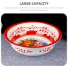 TOPBATHY Enamel Washing Bowl Chinese Vintage Enamel Basin Retro Nostalgia Deepened Foot Wash Basin Classic Water Container Enamelware Cereal Bowl