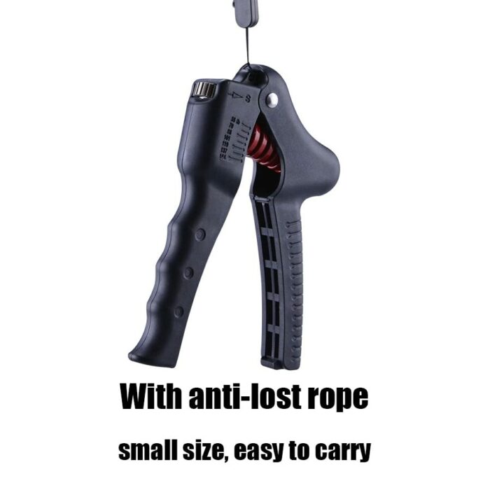 N/A Fitness Hand Gripper Strength Training 25-70kg Adjustable Finger Exercise Expander Hand Force Grip Training Portable Equipment (Color : Black