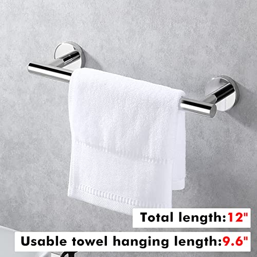 KES Towel Rail 30CM Hand Towel Holder, Bathroom Towel Bar Kitchen Dish Cloths Hanger SUS304 Stainless Steel Polished Steel Wall Mounted, A2000S30