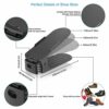Adjustable Shoe Slots Organizer Shoe Racks,Shoe Storage, Shoe Holder with 3-level Height for Space Saving (8PCS)