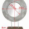 GreyZouq Scandinavian Style Table Mirror - Natural Wood Effect
