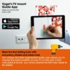 Vogel's WALL 3145 Full-Motion TV Wall Bracket for 19-43 Inch TVs, max. 33 lbs (15 kg), Swivels Up to 180º, Tiltable, TV Wall Mount, max. VESA 200