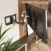 RICOO TV Bracket Tilt Swivel approx 32-65 Inch R23-F for LED LCD OLED Curved and Flatscreens Wall Mount Universal for VESA 200x200-400x400