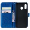 Thoankj Samsung Galaxy A40 2019 Case, PU Leather Flip Notebook Wallet Case Butterfly Embossed with Kickstand Credit Card Slot Holder TPU Bumper F