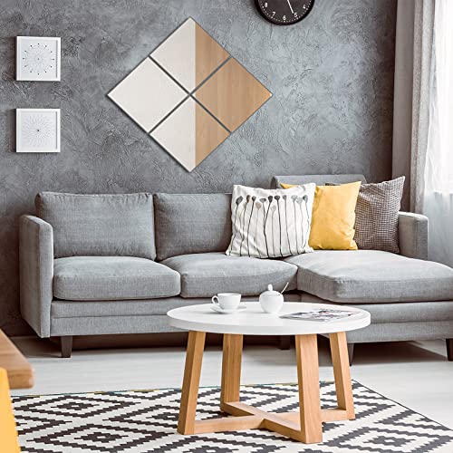 EEEKit 4 Pack Full Length Mirrors Tiles, Acrylic Wall Mounted Mirrors,2mm Thick Acrylic Stick on Wall Mirrors Sheets for Baby Kids Playroom,Bathr