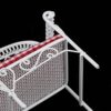 XMING Mini Furniture Model Living Room Scene Wrought Iron Double Sofa Lattice