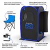 Runitude Portable Sauna Steam Tent | Full Size Home Personal Sauna Steam Detox Room | Infrared Touchscreen 1000W 2.6 Litre Generator | Including