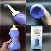 Portable Bidet Sprayer，Travel Bidet Bottle for Personal Hygiene Handheld ，Bidet Spray with No Air Lock Bottom Wiper Bottle(450ml)