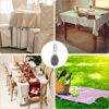 Yuehuabao 8 Pieces Marble Tablecloth Weights, Picnic Table Clips Table Cover Weights Hangers Gray Teardrop Tablecloth Weights with Stainless Stee