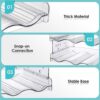 Zocipro Water Bottle Storage Rack, 2 Pack Stackable Water Bottle Organiser for Cupboard, Plastic Water Bottle Holder for Kitchen, Cupboard, Fridg