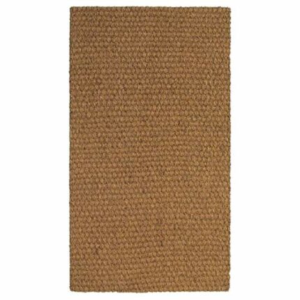 New SINDAL Door Mat, Heavy Duty, Non Slip, Natural [Coir Brown] 50x80cm