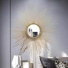 WLABCD Mirror Sunburst Wall Mirror, 3D Large Round Metal Starburst Decorative Wall Mirror, Dining Room, Living Room,Porch Decorative Hanging Mirr