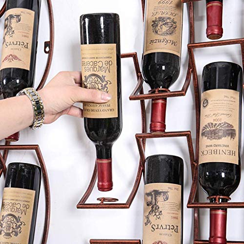 PIBM Stylish Simplicity Wine Rack Metal Wine Rack, Wine Rack for the Kitchen Wine Rack Wall Hanging