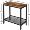 HOOBRO Narrow Side Table, End Table, Slim Bed side Table, Little Hallway Table for Small Spaces, Small Side Table with Flat or Slant Adjustable S