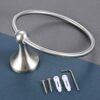 HIGOH Towel Racks, Bath Towel Holder,Bathroom Hand Towel,Stainless Steel round Hand Wall Mounted Towel Holder Rack,Brushed Nickel Modern Minimali