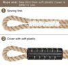 BeneLabel Tree Swing Rope, 2500 LB Capacity, Hammock Tree Swing Hanging Strap, Heavy Duty Hook, 440 LB Capacity, for Indoor Outdoor Swing Hammock