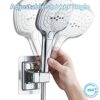 Shower Head Holder, Adjustable Angle Shower Holder, Strong Paste Hand Shower Bracket No Drilling, Universal Wall Mount Bracket, ABS Plastic