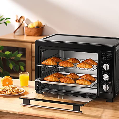 JJINPIXIU 38L Large-capacity Electric Oven, Multifunctional Desktop Cooking And Baking Portable Oven, Timing Temperature Control, Grilling, Toast