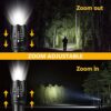 Unicozin LED Torch 1 Pack, 2000LM LED Flashlight Adjustable, 5 Modes Focus Zoomable, 3 x AAA Batteries Included, Waterproof Powerful Pocket Torch