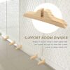 4pcs Folding Room Divider Stand,Wooden Room Divider Stand with Screws,Room Divider Screen Holder Feet Partition,Folding Privacy Screen Holder for