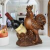 Yalych Home Kitchen Wine Racks Grape Wine Rack Decoration, Zodiac Chicken Resin Wine Tray, Wine Storage Rack, Creative Decoration Rack for Restau